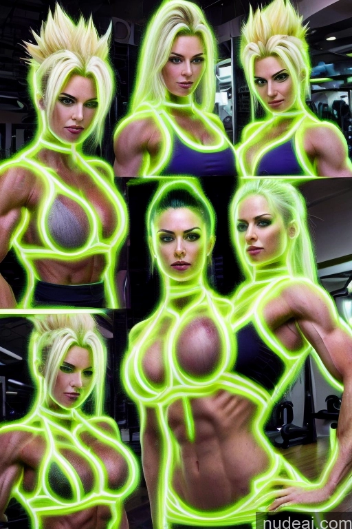 related ai porn images free for Super Saiyan Busty Neon Lights Clothes: Green Front View Green Hair Muscular Several Two Neon Lights Clothes: Yellow Science Fiction Style Woman