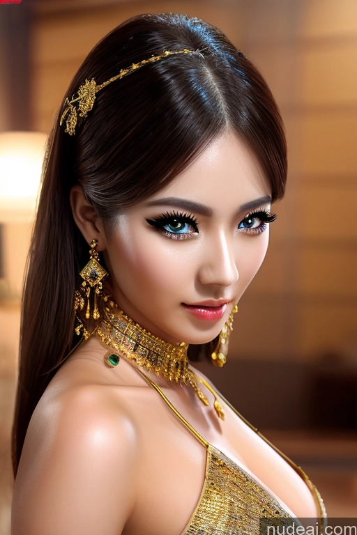 Ning Rong Rong Transparent Gold Jewelry Diamond Jewelry Bodypaint