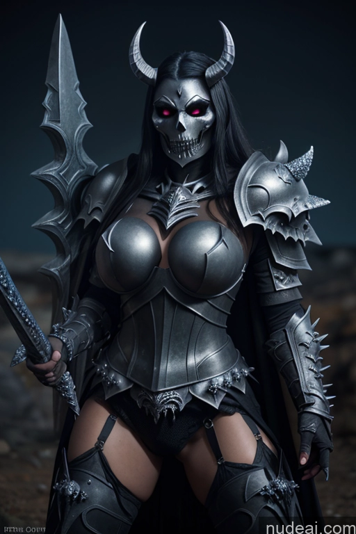 Death Knight Glowing, Skull, Armor, Spikes, Teeth, Monster, Dirty, Tentacles, Pus, Pimples, Crack, Truenurgle Viking Medieval