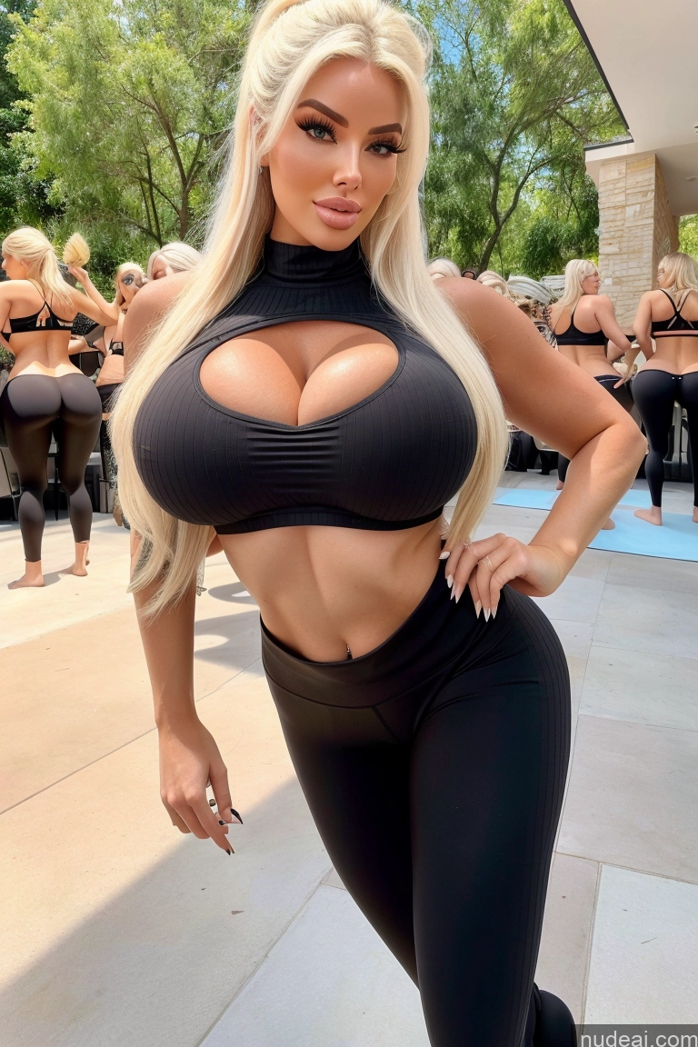 related ai porn images free for Bimbo Huge Boobs Busty Seductive Yoga Pants Short Two Several