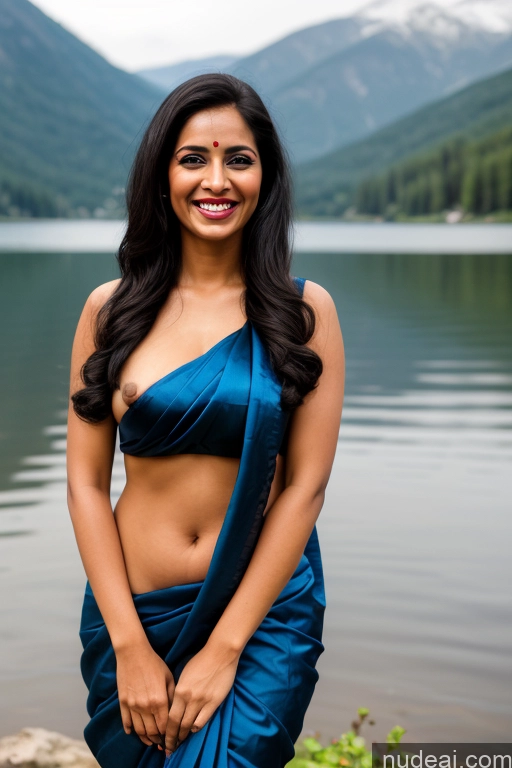 related ai porn images free for Model One Happy Black Hair Straight Lake Satin Traditional Partially Nude Indian Sari 30s Cooking