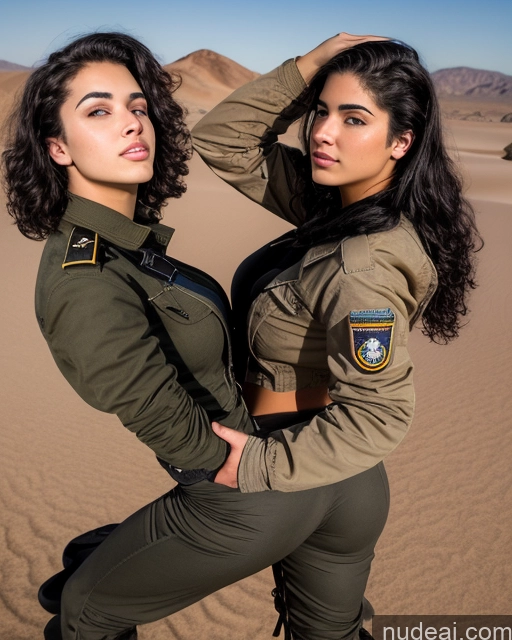 related ai porn images free for Jewish 18 Big Ass Black Hair Desert Back View Military Jacket Boots Harem Pants