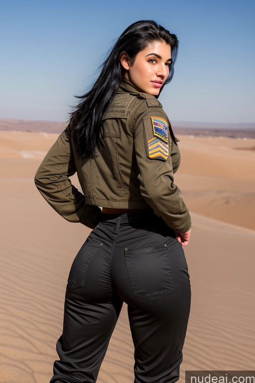 related ai porn images free for Jewish 18 Big Ass Black Hair Desert Back View Military Jacket Boots Harem Pants