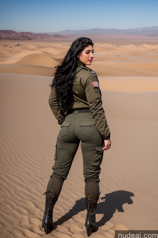 related ai porn images free for Jewish 18 Big Ass Black Hair Desert Back View Military Jacket Boots Harem Pants Thick