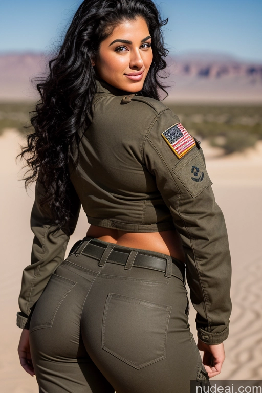 related ai porn images free for Jewish 18 Black Hair Big Ass Desert Back View Military Boots Harem Pants Jacket Two