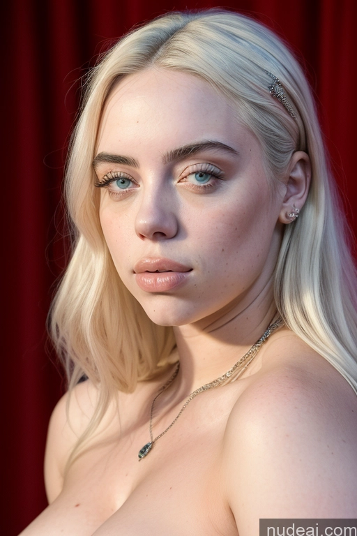 ai nude image of blond woman with a very big breast posing for a picture pics of Model Busty Beautiful Big Ass Thick Billie Eilish 18 3d Underwear Topless Detailed Close-up View Bodypaint