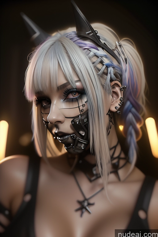 related ai porn images free for Bimbo Close-up View Rainbow Haired Girl Perfect Boobs Gothic Punk Girl Bra Pull Down Braided Dream Mecha Girl