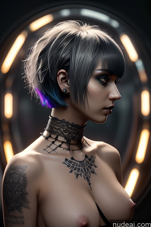 related ai porn images free for Nude Close-up View Rainbow Haired Girl Braided Perfect Boobs Short Hair Gothic Punk Girl Milf Stargazing