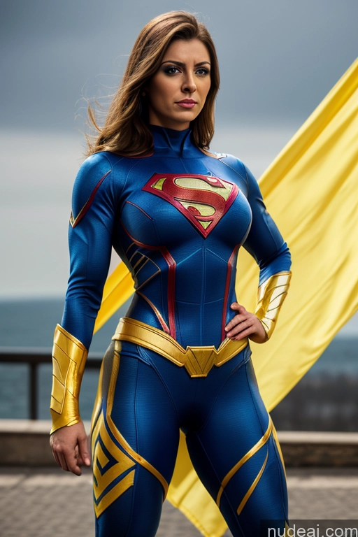 related ai porn images free for Superheroine Busty Muscular Front View Ukraine Superhero