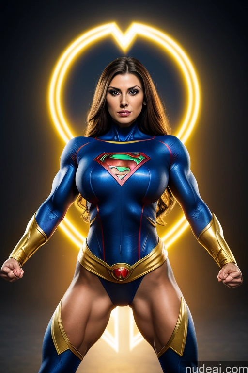 related ai porn images free for Superheroine Busty Muscular Front View Ukraine Cosplay Powering Up