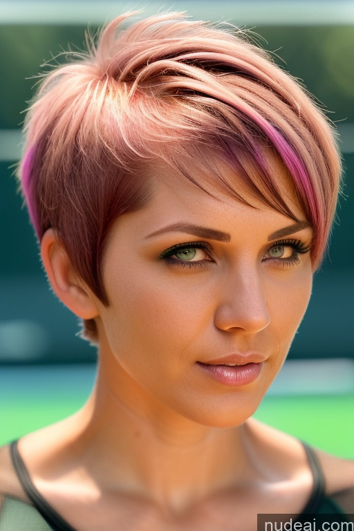 related ai porn images free for Athlete Perfect Boobs Short Hair Nude Close-up View Rainbow Haired Girl Slicked Bra Pull Down