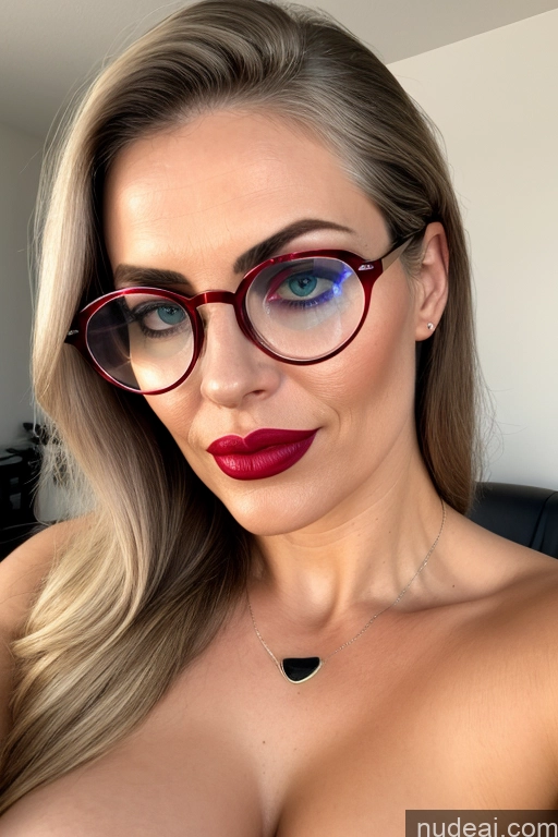 related ai porn images free for Milf Perfect Boobs Beautiful Glasses Lipstick Big Ass 60s Orgasm Seductive Sexy Face Blonde Messy White Mirror Selfie Bedroom Front View Nude