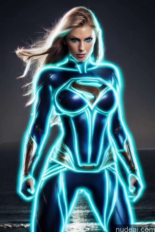 related ai porn images free for Busty Muscular Front View Superhero Superheroine Deep Blue Eyes Blue Hair Neon Lights Clothes: Blue Neon Lights Clothes: Green