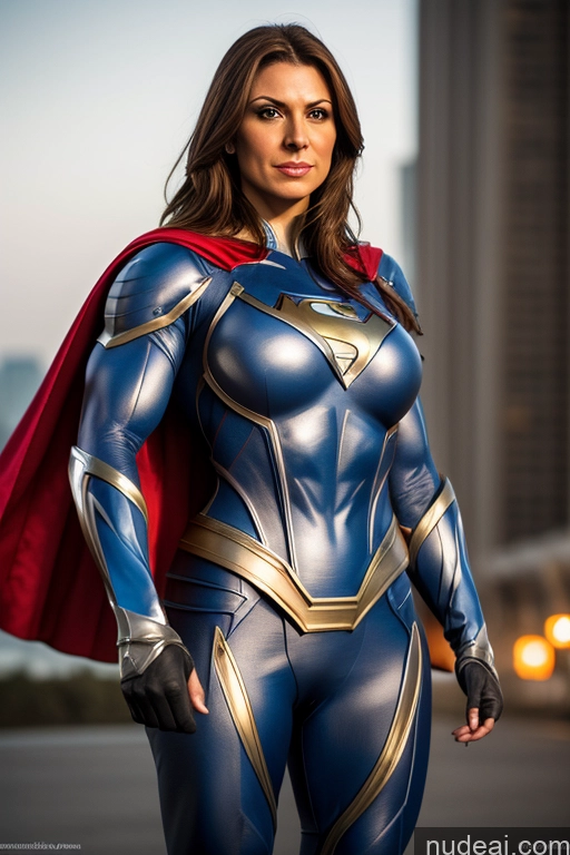 related ai porn images free for Front View Superheroine Muscular Superhero Cosplay Busty Knight