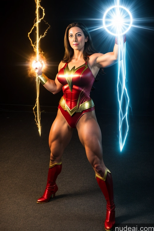 related ai porn images free for Busty Mary Thunderbolt Powering Up Cosplay Muscular