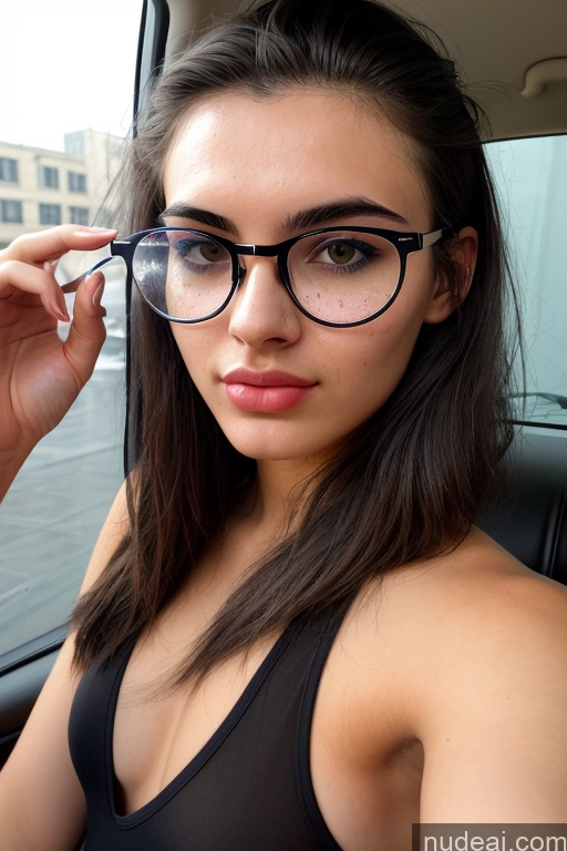 related ai porn images free for 18 Skin Detail (beta) Front View Sorority Pouting Lips Small Tits Beautiful Glasses Messy Japanese Black Hair Car