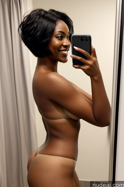 related ai porn images free for One Thick 20s Happy Black Hair Short Hair African Mirror Selfie Bathroom Side View Nude T-pose Partially Nude