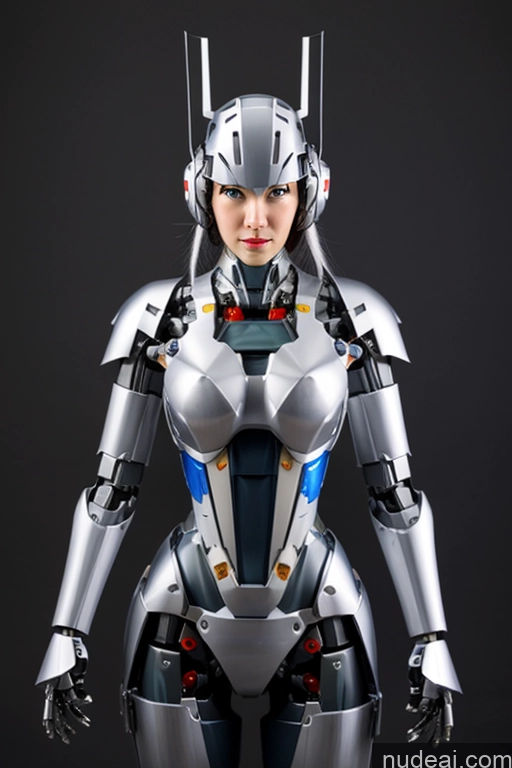 ai nude image of arafed woman in a futuristic suit posing for a picture pics of REN: A-Mecha Musume A素体机娘 Chinese Traditional Clothing: Hanfu Song Partially Nude