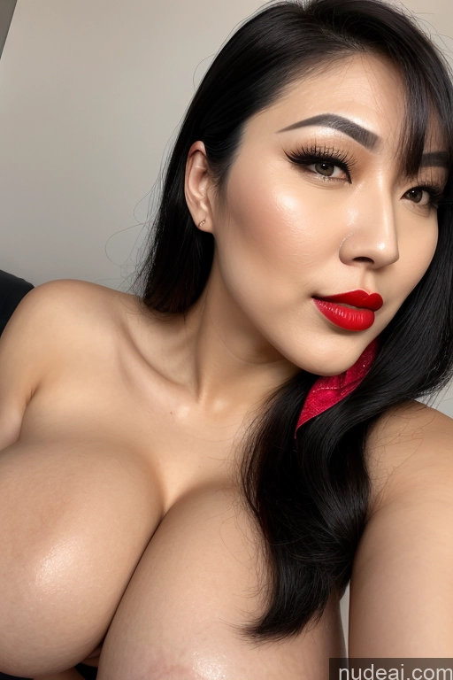 related ai porn images free for One Huge Boobs Beautiful Fairer Skin Black Hair Korean Nude Lipstick Woman 30s Front View Slicked Blowjob