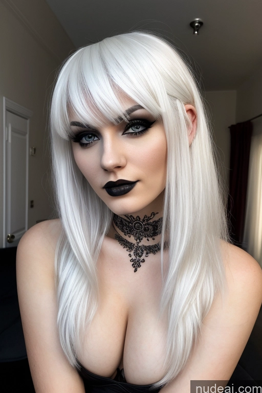 related ai porn images free for Woman One 18 Goth Russian Bangs Detailed Seductive White Hair