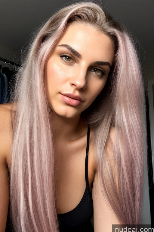 related ai porn images free for Nude Long Hair Pink Hair Detailed Bright Lighting 18 White Film Photo Pouting Lips One Spreading Legs Close-up View Changing Room Thick