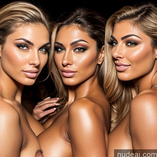 ai nude image of three women with very big breasts posing for a picture pics of Model Several Perfect Boobs Busty Big Hips Big Ass Muscular Perfect Body 18 Sexy Face Film Photo Club Front View Persian