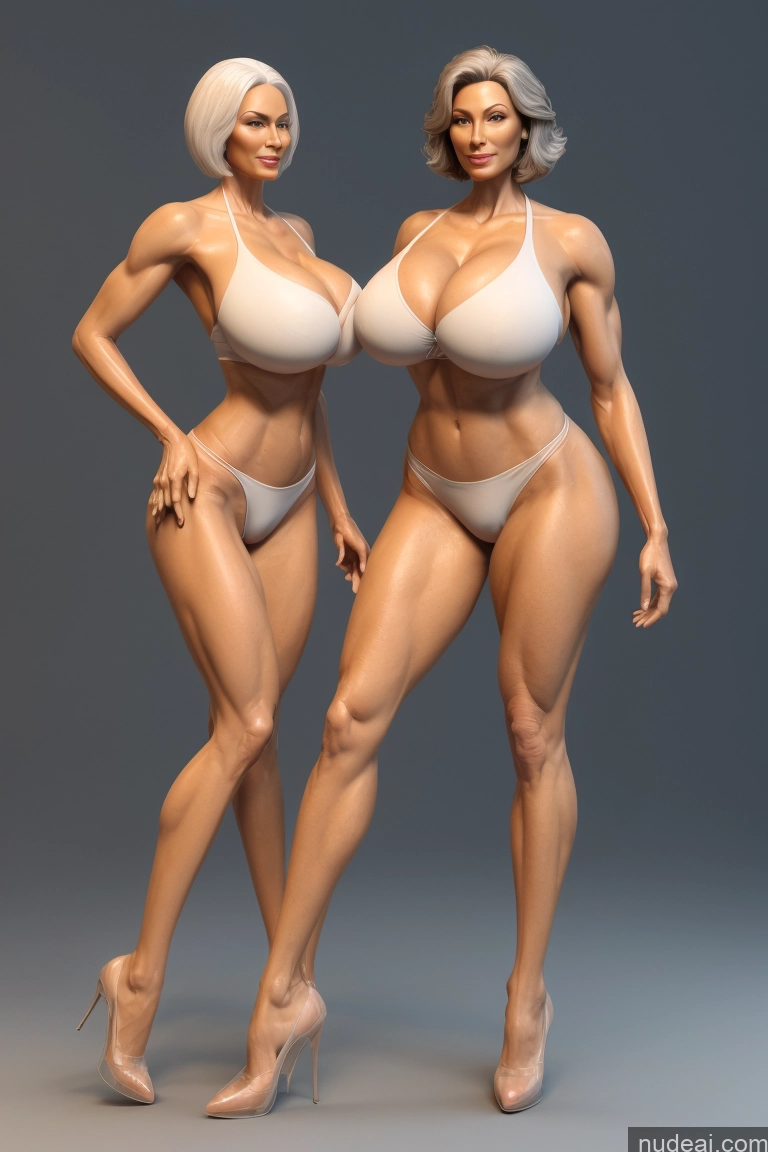 related ai porn images free for Busty Huge Boobs Perfect Boobs Big Hips Long Legs Nude Bikini Transparent Detailed 3d Big Ass Perfect Body White Hair Woman + Man 80s One