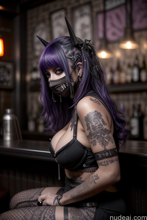 related ai porn images free for Gothic Punk Girl Busty Perfect Boobs Big Ass Close-up View Nude Bar 50s Egyptian Purple Hair