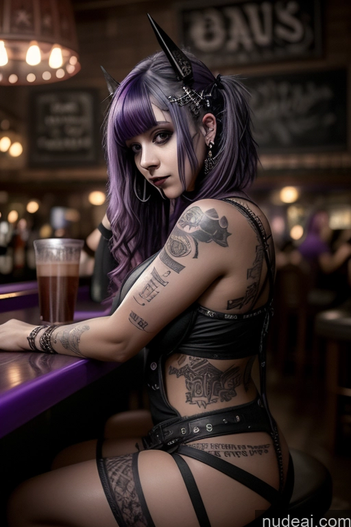 related ai porn images free for Busty Perfect Boobs Big Ass Close-up View Nude Bar 50s Egyptian Purple Hair Gothic Punk Girl