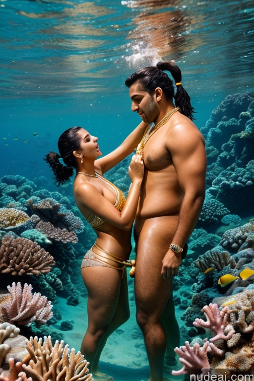 related ai porn images free for Woman + Man Two Beautiful Big Hips Perfect Body Oiled Body 20s Seductive Black Hair Ponytail Indian Skin Detail (beta) Underwater Front View Blowjob Sari Transparent Bright Lighting Detailed Gold Jewelry