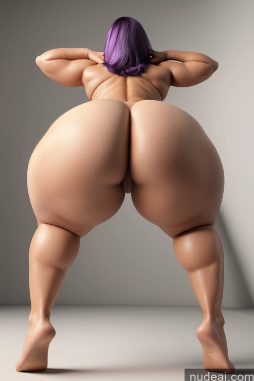 ai nude image of a close up of a woman with purple hair and a big ass pics of Huge Boobs Big Ass Big Hips Pubic Hair Fairer Skin Thick Orgasm Purple Hair Latina Bodybuilder Busty Abs 20s T-pose Chubby Nude 80s 3d