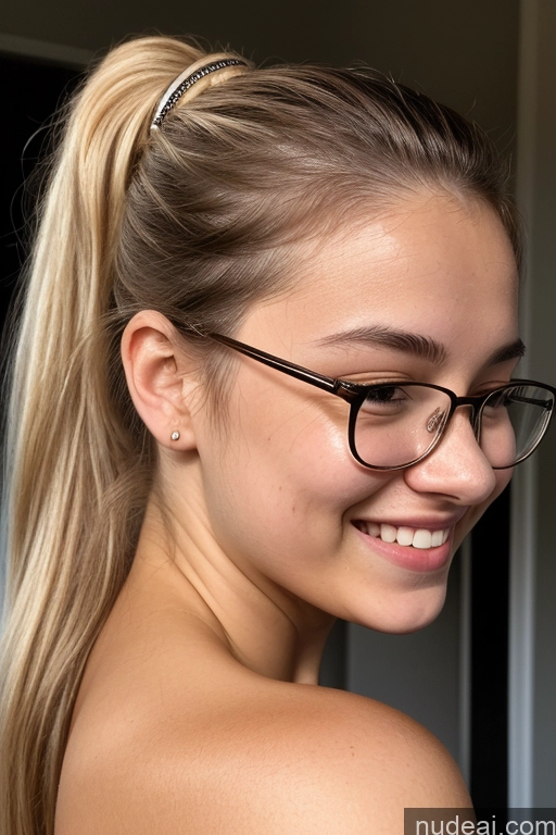 related ai porn images free for Woman 18 Happy Ponytail White Skin Detail (beta) Side View Nude Bright Lighting Glasses