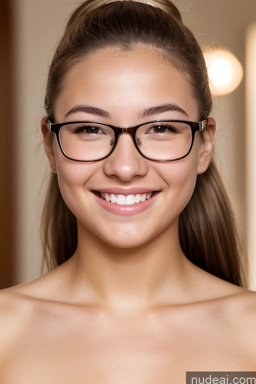 related ai porn images free for Woman 18 Happy Ponytail White Skin Detail (beta) Nude Bright Lighting Glasses Front View