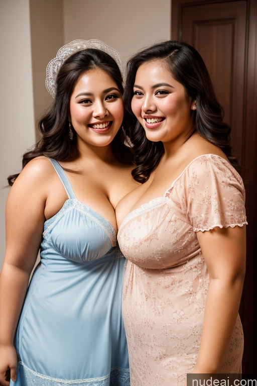 related ai porn images free for Beautiful Busty Two 30s Thick Chubby Fat Happy Malaysian Victorian Chemise