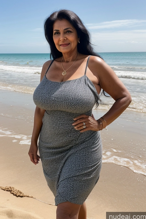 Milf One Busty Big Ass 70s Long Hair Indian Beach Black Hair Summer Dress Code