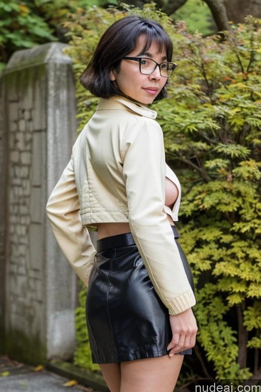 Busty Big Ass 70s Long Hair Indian Beach Milf Maiko Shimazaki, Mature Female, Glasses, Jacket, Pencil Skirt, Miniskirt