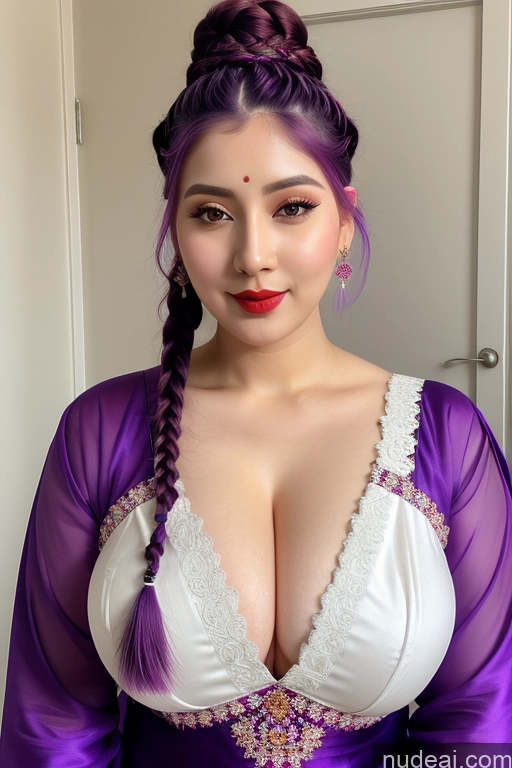 related ai porn images free for Fairer Skin Busty Lipstick Purple Hair Big Hips Braided Korean Salwar