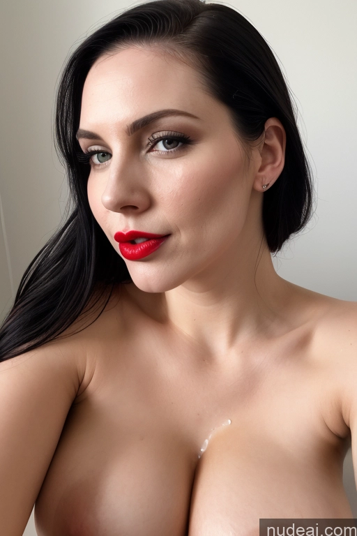 related ai porn images free for Woman One Perfect Boobs Beautiful Lipstick Perfect Body Fairer Skin 30s Black Hair Slicked Cumshot Simple