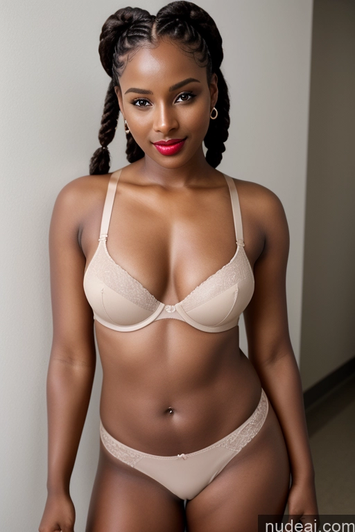 related ai porn images free for Woman Lipstick Beautiful Dark Skin Thick 30s Sexy Face Black Hair Braided Hospital Front View Nude Bra Alternative Bright Lighting Seductive Ethiopian