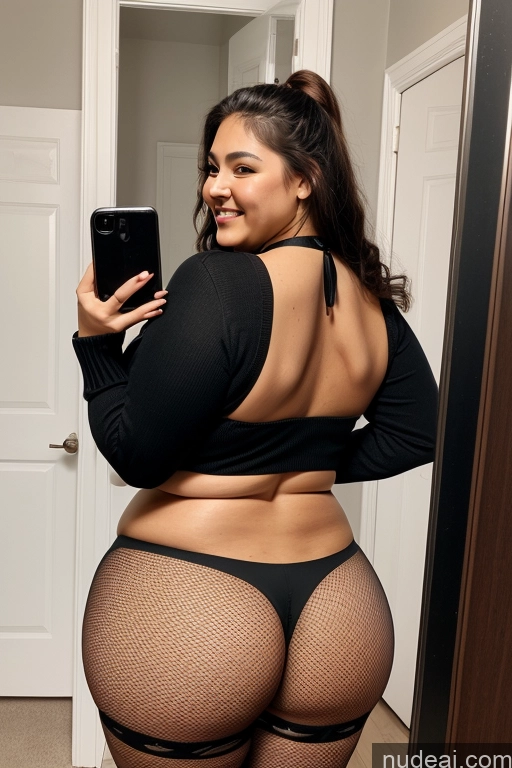 related ai porn images free for Milf One Huge Boobs Beautiful Big Ass Thick Long Hair Happy Black Hair Latina Mirror Selfie Front View Choker Fishnet Sweater Chubby Fat 18