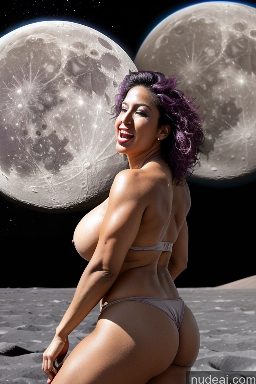 related ai porn images free for Busty Pubic Hair Tanned Skin Big Ass Huge Boobs Thick Muscular Big Hips Long Legs Short 30s Orgasm Messy Purple Hair Latina Surrealist Moon Nude Topless Front View Bodybuilder Lipstick Space Suit