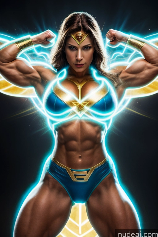 related ai porn images free for Military Front View Muscular Abs Superheroine Ukraine Neon Lights Clothes: Blue Busty Small Tits Powering Up Regal