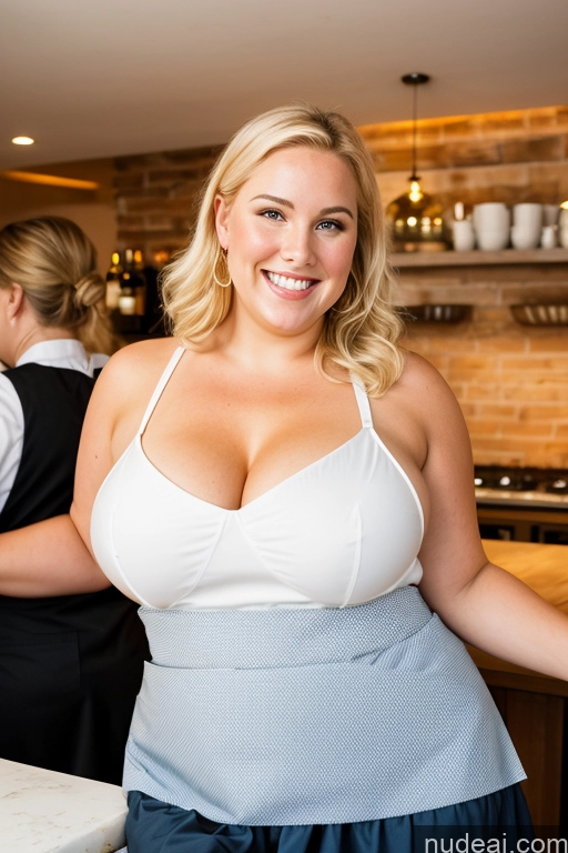 related ai porn images free for Several Busty Thick Chubby Fat 30s Blonde Happy Apron Topless Restaurant