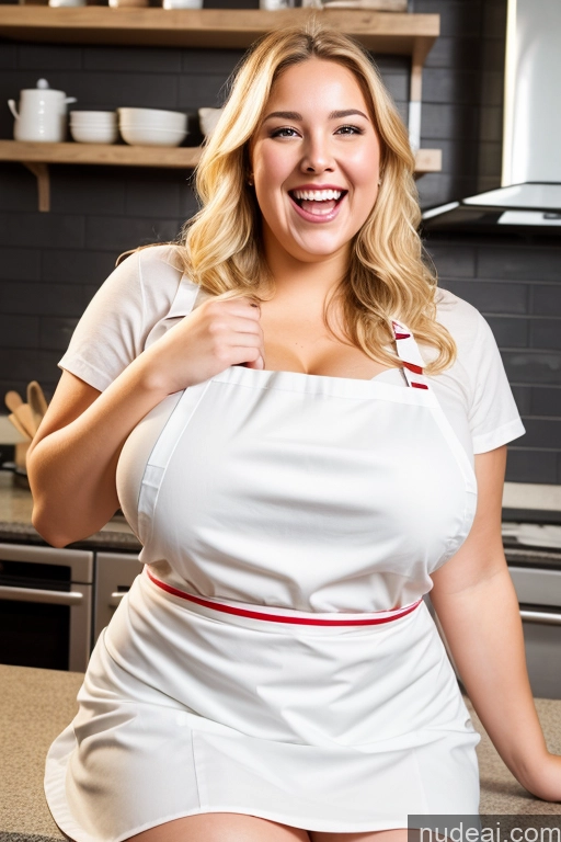 related ai porn images free for Huge Boobs Thick Chubby Fat 30s Laughing Happy Blonde Cumshot Apron Restaurant One