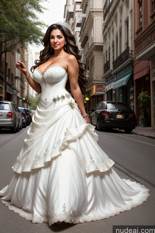 Milf One Busty Big Ass Long Hair Indian Cleavage 80s Brunette Street Haute Couture | Ball Gown Wedding