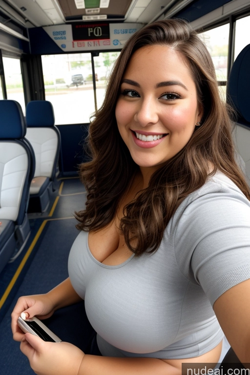 related ai porn images free for Woman 30s Busty Thick Chubby Beautiful Bus Satin One Mirror Selfie Front View Long Hair Happy