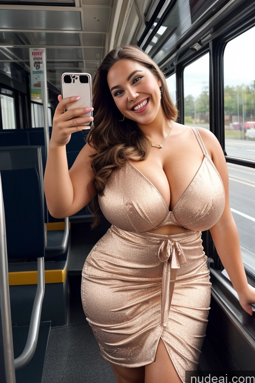 related ai porn images free for Woman 30s Busty Thick Chubby Beautiful Bus Satin One Mirror Selfie Front View Long Hair Happy Dress Huge Boobs Big Hips