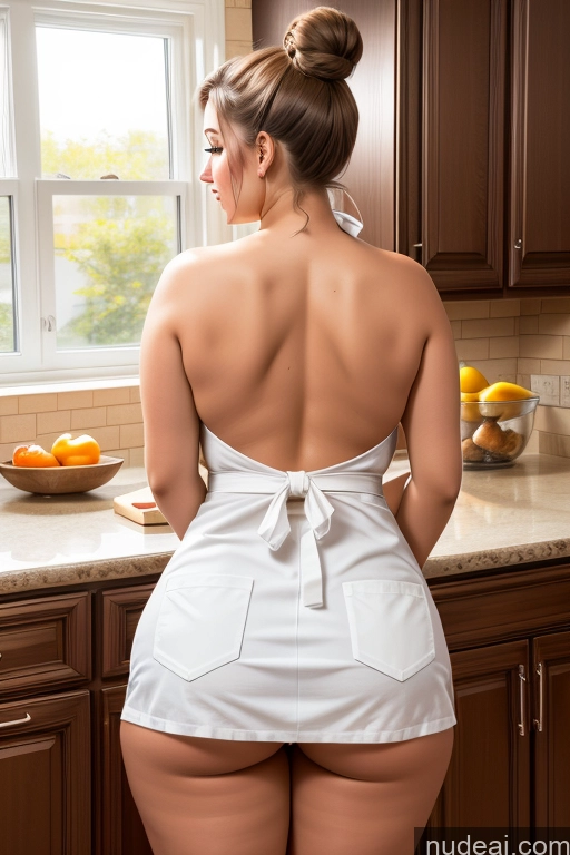 related ai porn images free for Woman One Busty Huge Boobs Perfect Boobs Beautiful Big Ass Thick Big Hips British Hair Bun Kitchen Apron 18 Back View