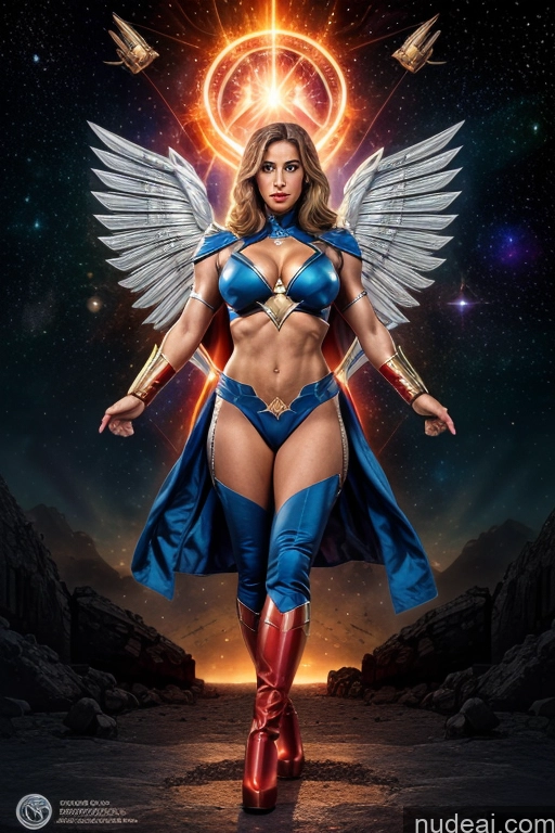 related ai porn images free for Israel Superhero Superheroine Busty Muscular Abs Small Tits Jewish Powering Up Dynamic View Regal Has Wings Science Fiction Style Heat Vision Space