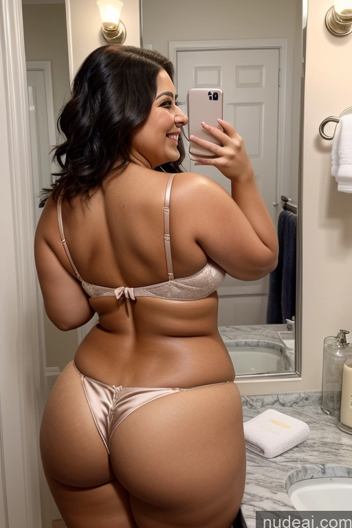 related ai porn images free for Busty Perfect Boobs Beautiful Thick Perfect Body 30s Fat Chubby Happy Laughing Thong Satin Egyptian Two Bathroom Mirror Selfie Bobcut